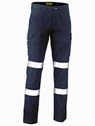 BISLEY STRETCH DRILL WORK PANTS , TAPED COTTON